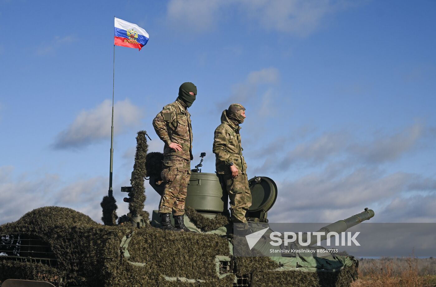 Russia Ukraine Military Operation Tank Unit