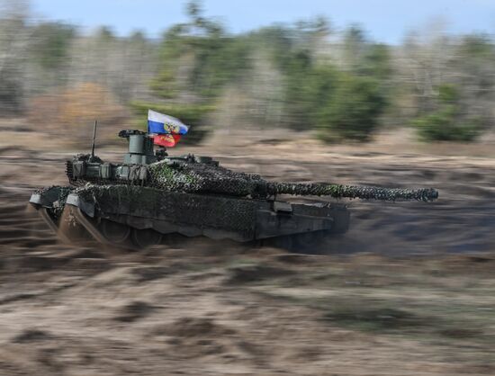Russia Ukraine Military Operation Tank Unit