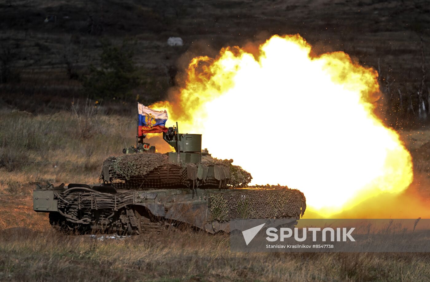 Russia Ukraine Military Operation Tank Unit