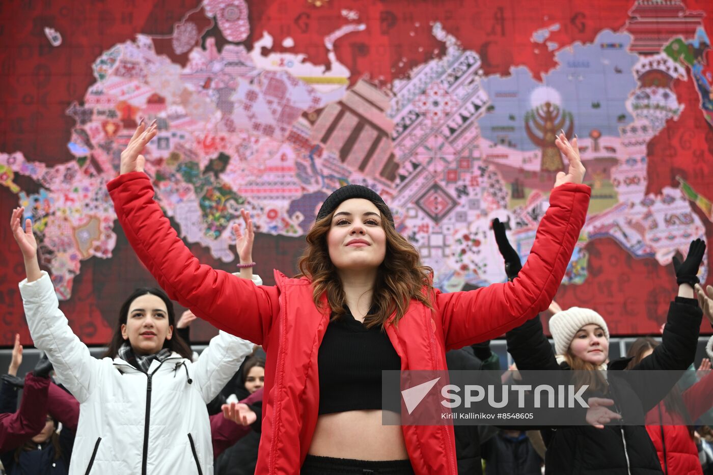 International RUSSIA EXPO forum and exhibition. Russia's Live Map installation