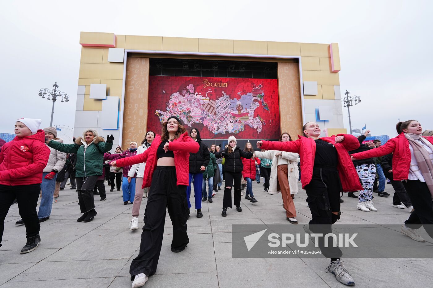 International RUSSIA EXPO forum and exhibition. Russia's Live Map installation