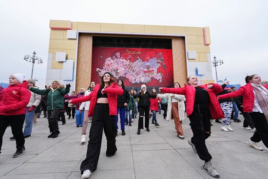 International RUSSIA EXPO forum and exhibition. Russia's Live Map installation