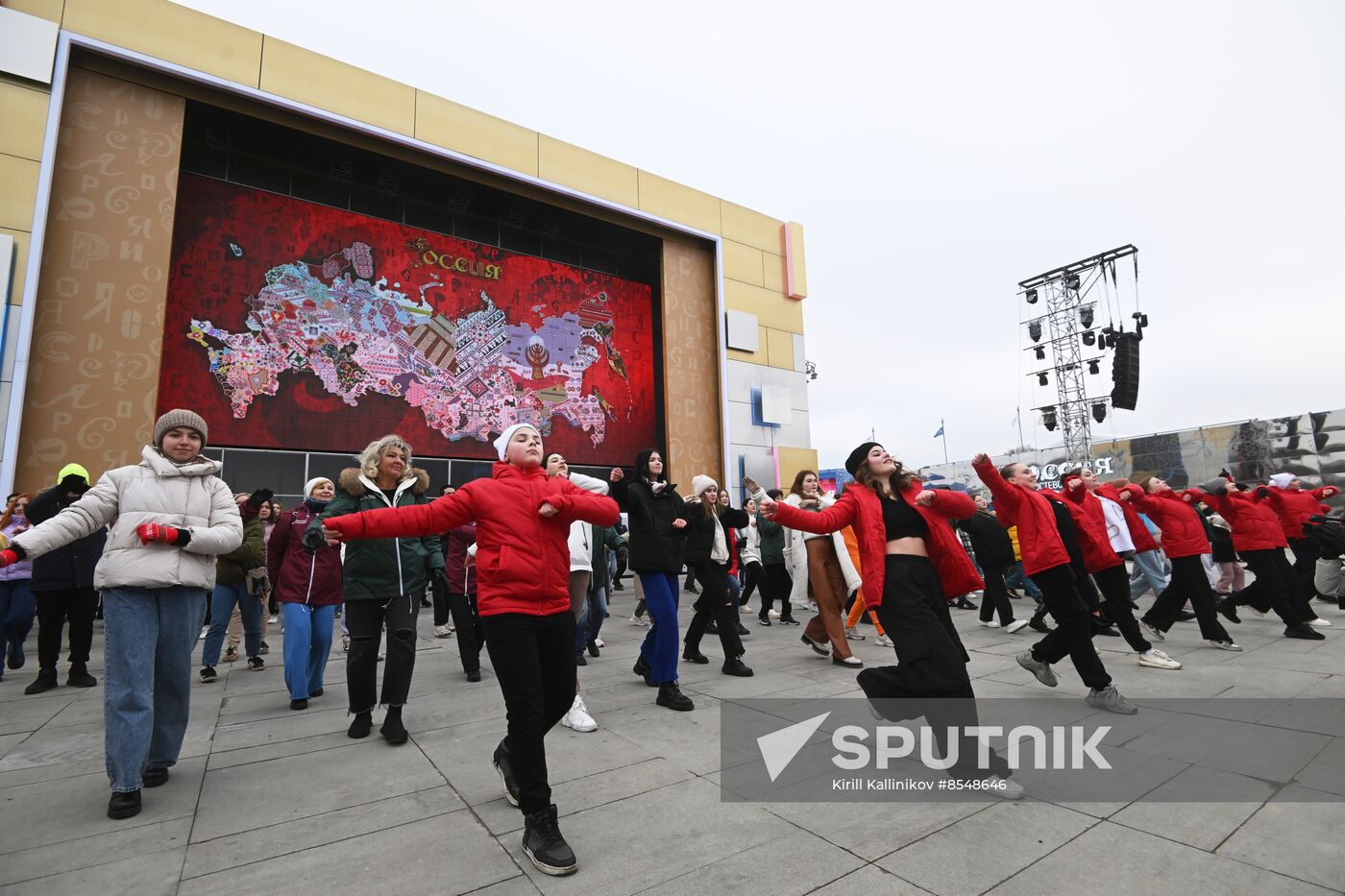 International RUSSIA EXPO forum and exhibition. Russia's Live Map installation