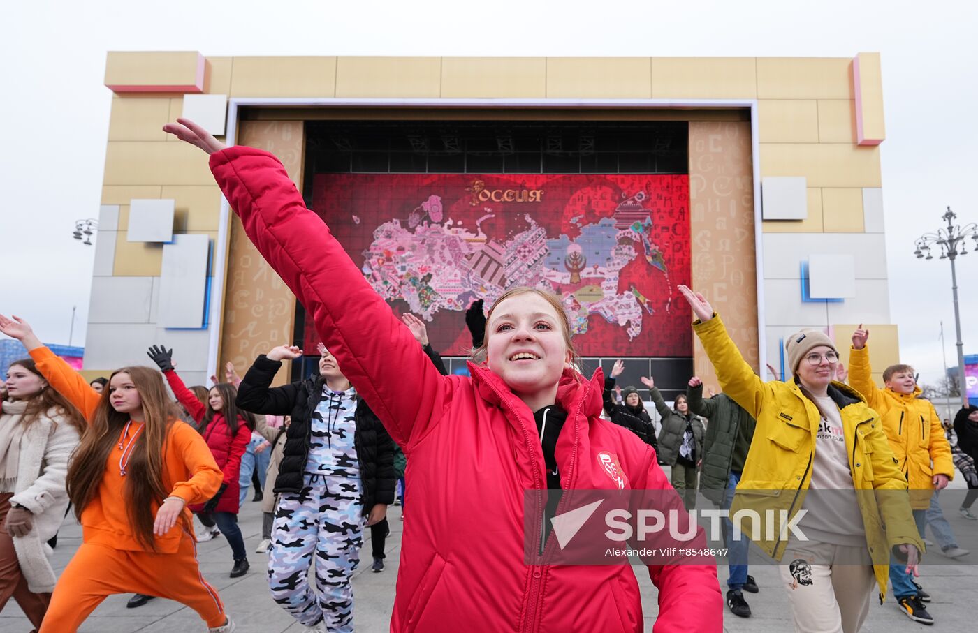 International RUSSIA EXPO forum and exhibition. Russia's Live Map installation