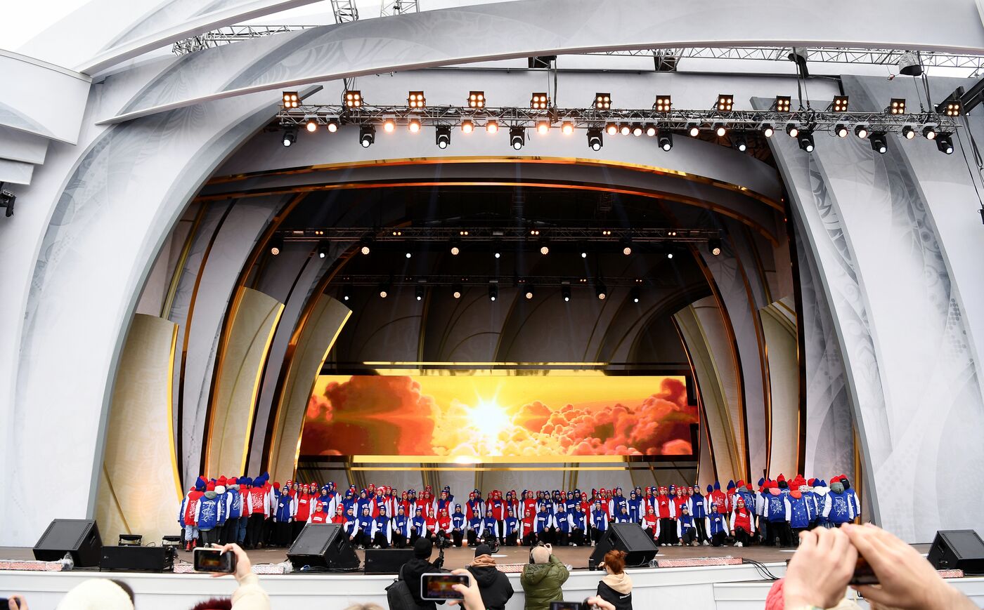 International RUSSIA EXPO forum and exhibition. 1000 Pioneers musical