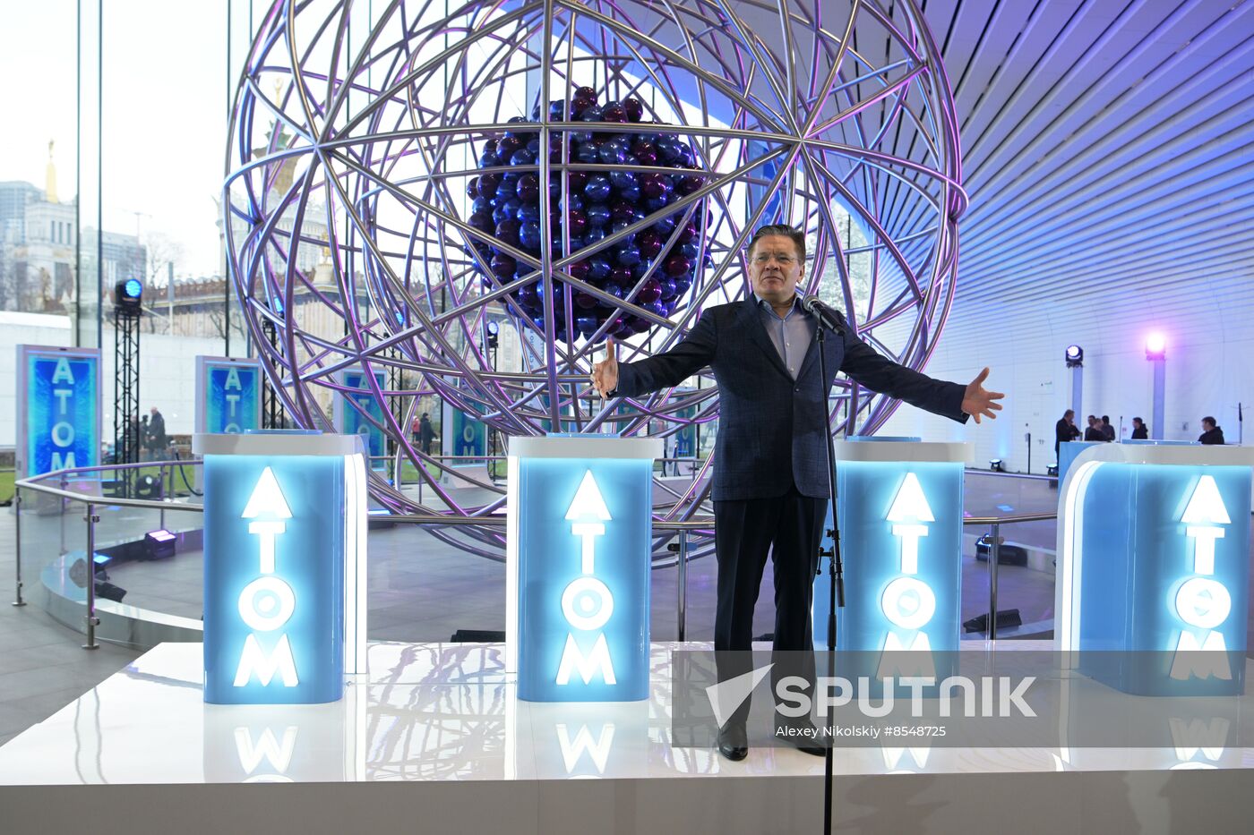 International RUSSIA EXPO forum and exhibition. ATOM pavilion opening ceremony