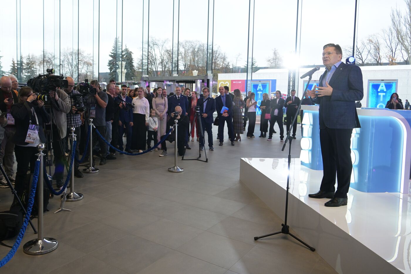 International RUSSIA EXPO forum and exhibition. ATOM pavilion opening ceremony