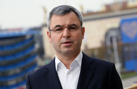 International RUSSIA EXPO forum and exhibition. Russia – Land of Taste festival. Media scrum: General Director of VDNKh Sergei Shogurov. Location: Russia, Moscow. Author: Kirill Zykov/ANO “Directorate for Sports and Social Projects”. International RUSSIA EXPO forum and exhibition. Russia – Land of Taste festival