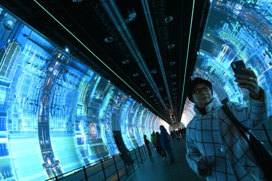 The International RUSSIA EXPO forum and exhibition. Russia's Achievements display. Pavilion A. Location: Russia, Moscow. Author: Kirill Kallinikov/Sputnik. International RUSSIA EXPO forum and exhibition. Russia's Achievements display