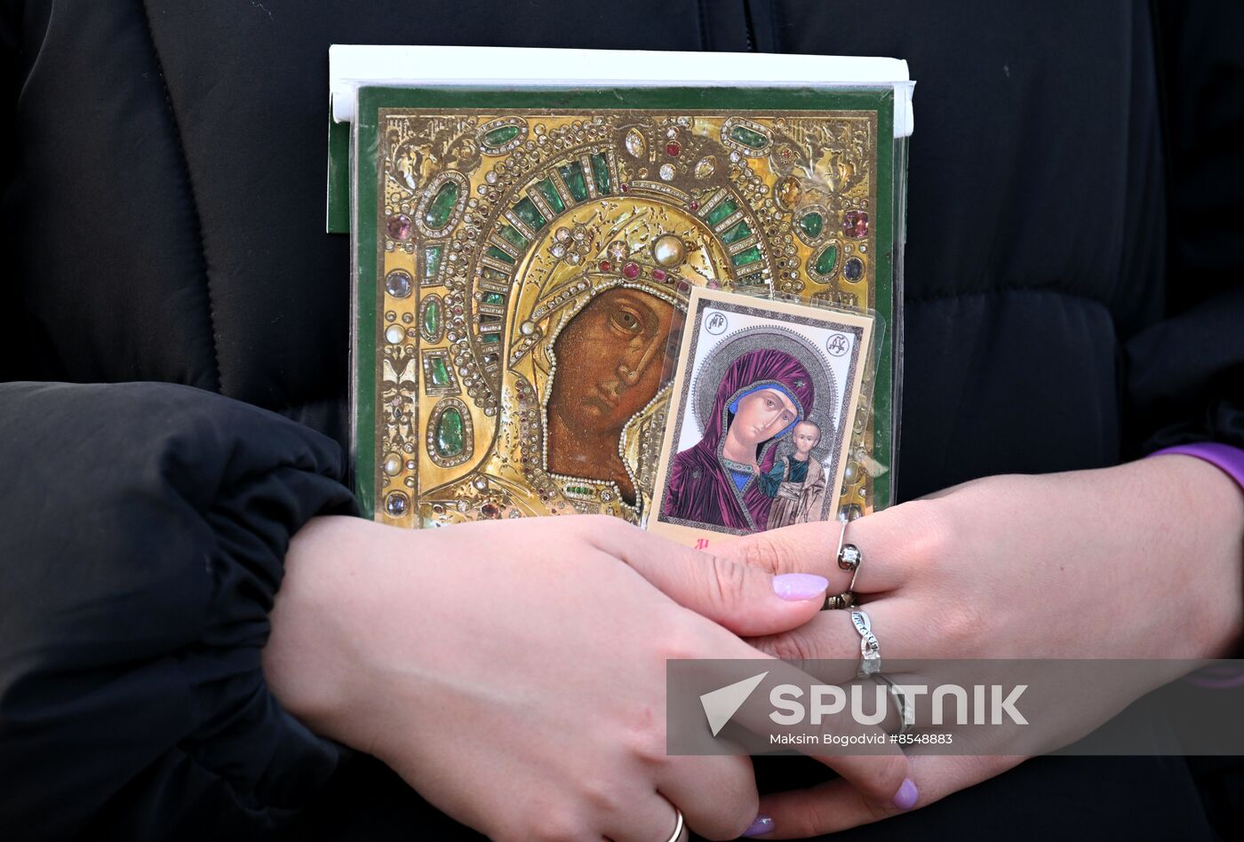 Russia Religion Our Lady of Kazan Icon Feast