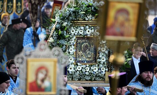 Russia Religion Our Lady of Kazan Icon Feast