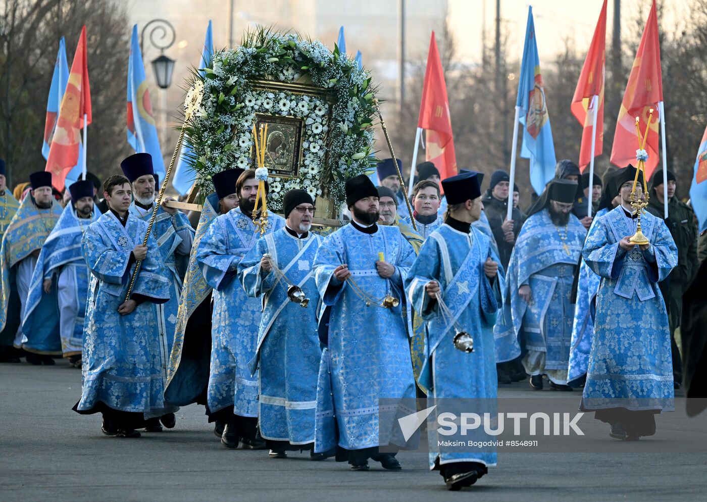 Russia Religion Our Lady of Kazan Icon Feast