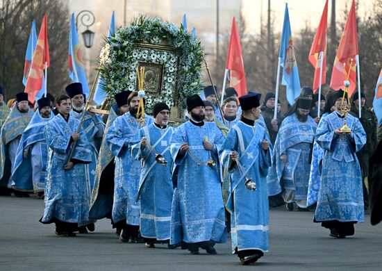 Russia Religion Our Lady of Kazan Icon Feast