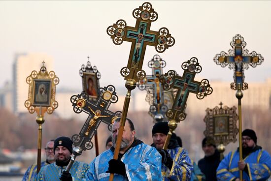 Russia Religion Our Lady of Kazan Icon Feast