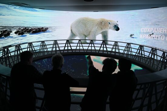 International RUSSIA EXPO forum and exhibition. Gazprom pavilion