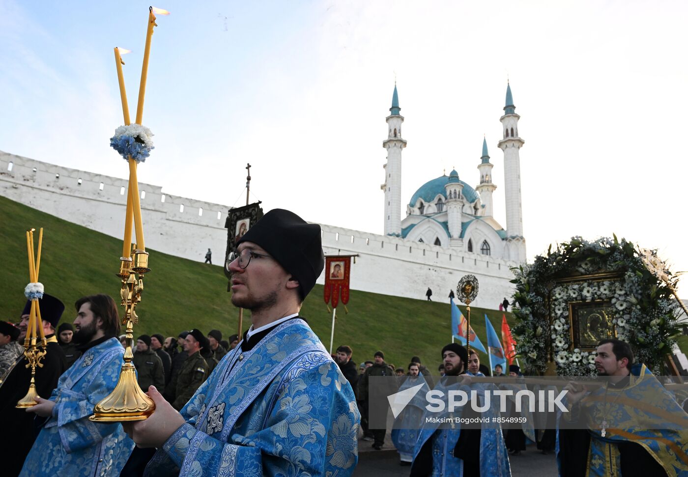 Russia Religion Our Lady of Kazan Icon Feast