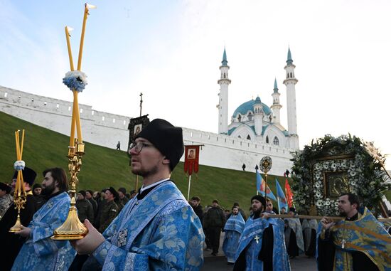 Russia Religion Our Lady of Kazan Icon Feast