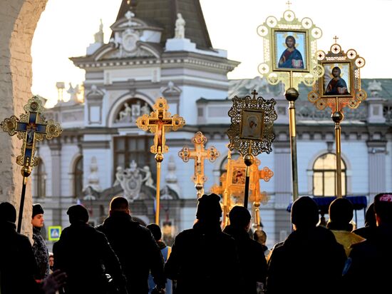 Russia Religion Our Lady of Kazan Icon Feast