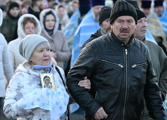 Russia Religion Our Lady of Kazan Icon Feast