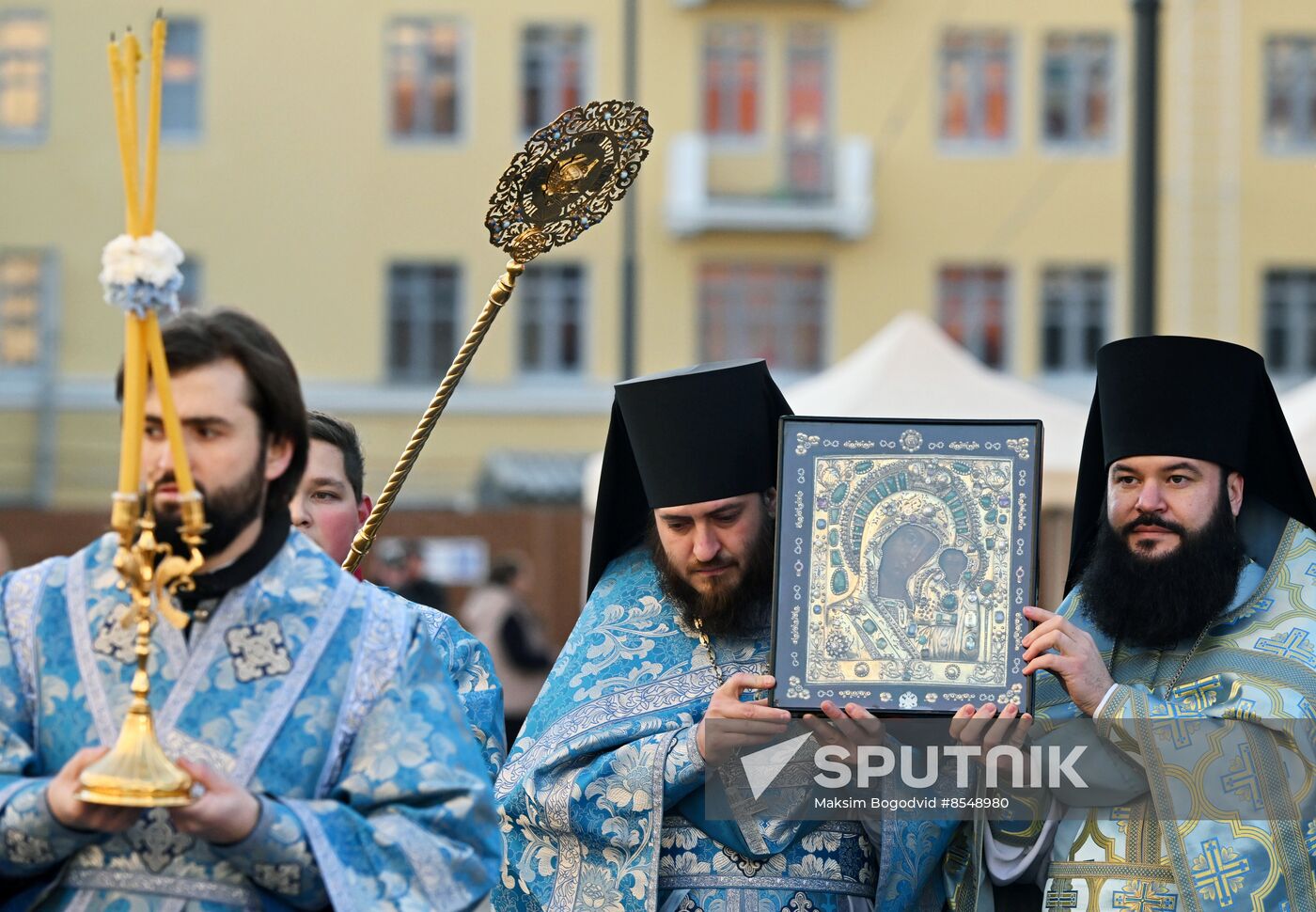Russia Religion Our Lady of Kazan Icon Feast
