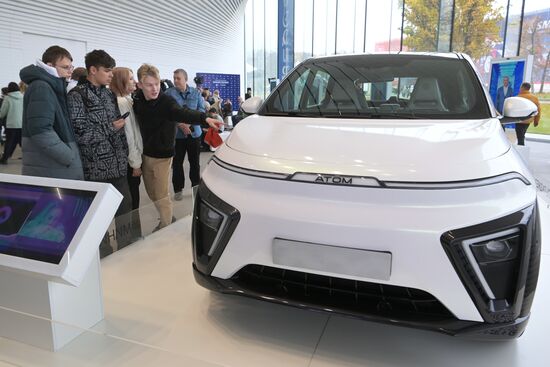 International RUSSIA EXPO forum and exhibition. ATOM pavilion opening ceremony