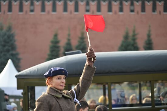 Russia WWII Historical Parade Anniversary