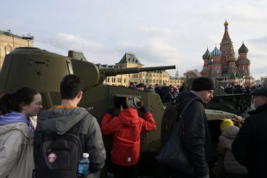 Russia WWII Historical Parade Anniversary