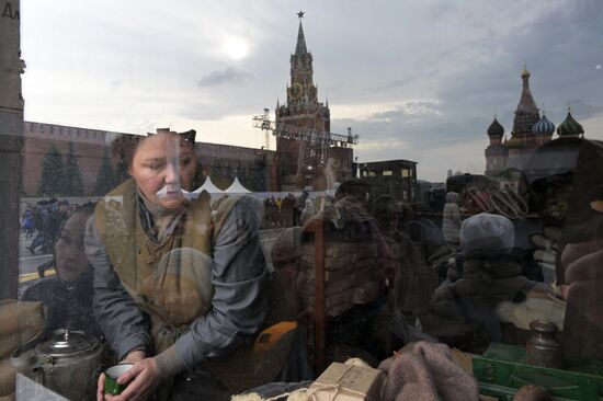 Russia WWII Historical Parade Anniversary