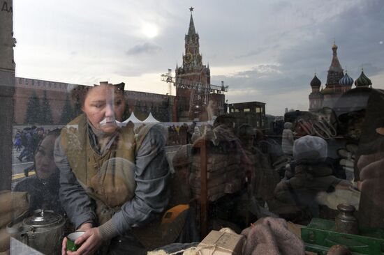 Russia WWII Historical Parade Anniversary