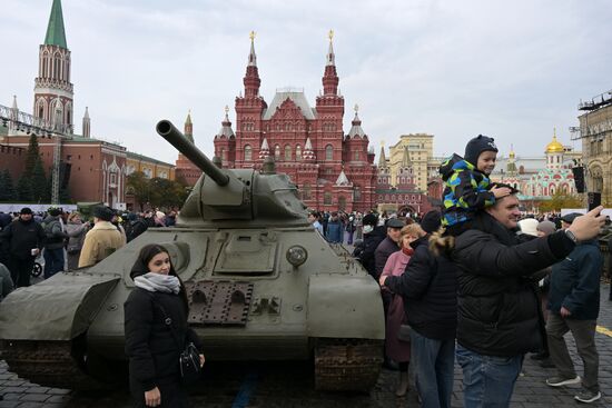Russia WWII Historical Parade Anniversary