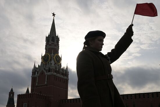 Russia WWII Historical Parade Anniversary