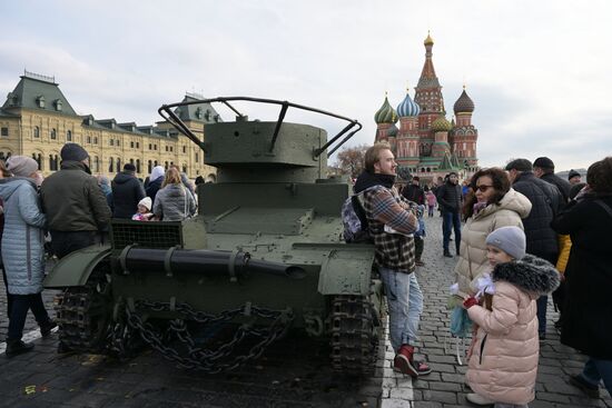 Russia WWII Historical Parade Anniversary