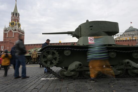 Russia WWII Historical Parade Anniversary