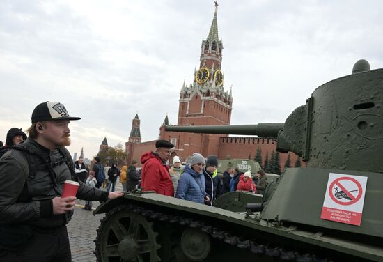 Russia WWII Historical Parade Anniversary