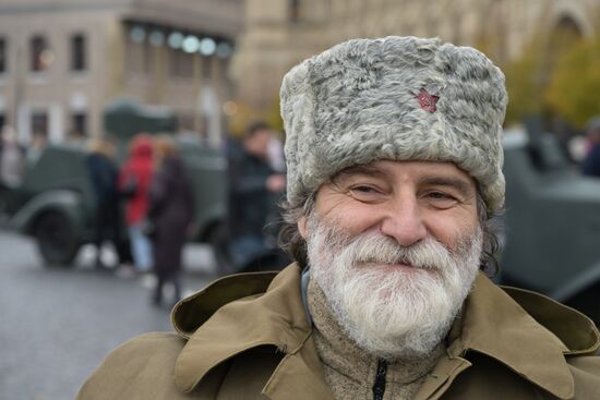 Russia WWII Historical Parade Anniversary