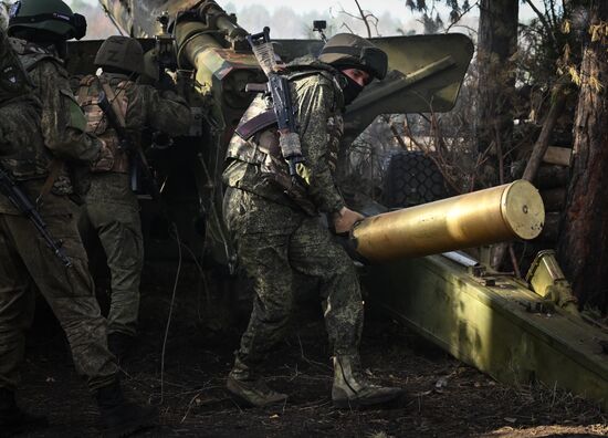 Russia Ukraine Military Operation Howitzers