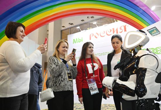 The International RUSSIA EXPO forum and exhibition. The Jewish Autonomous Region stand at Pavilion No. 457. Location: Russia, Moscow. Author: Kirill Zykov/Sputnik. RUSSIA EXPO