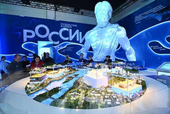 The International RUSSIA EXPO forum and exhibition. The Krasnoyarsk stand at Pavilion No. 457. Location: Russia, Moscow. Author: Kirill Zykov/Sputnik. RUSSIA EXPO