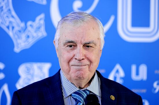 International RUSSIA EXPO forum and exhibition. Media scrums