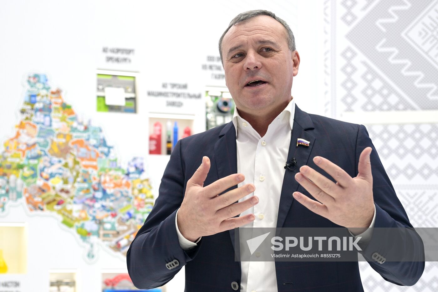 International RUSSIA EXPO forum and exhibition. Meeting with deputies