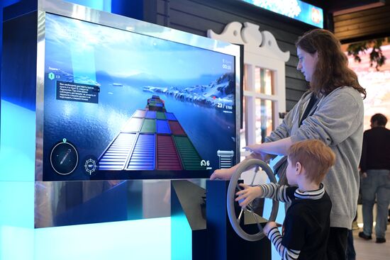 The International RUSSIA EXPO forum and exhibition. Pavilion No. 75. The Murmansk Region's stand. Location: Russia, Moscow. RUSSIA EXPO