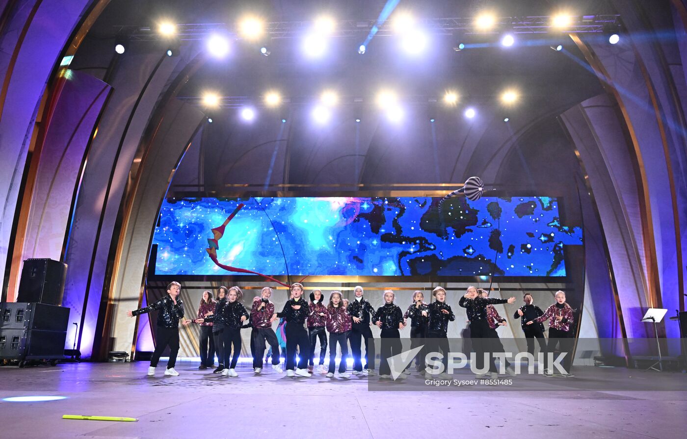 International RUSSIA EXPO forum and exhibition. Opening show of The First in Russia - Land of Opportunities exhibition