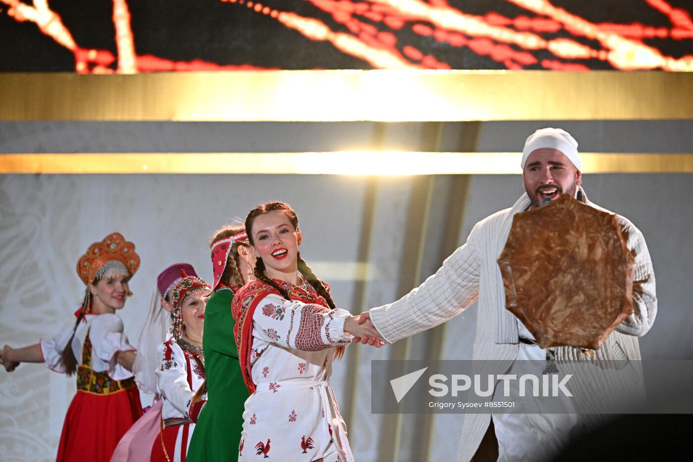 International RUSSIA EXPO forum and exhibition. Opening show of The First in Russia - Land of Opportunities exhibition
