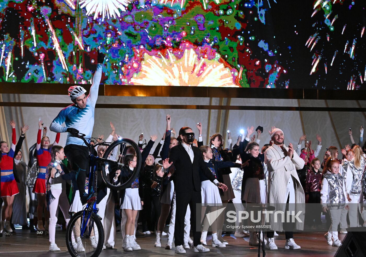 International RUSSIA EXPO forum and exhibition. Opening show of The First in Russia - Land of Opportunities exhibition
