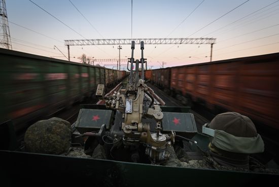 Russia Ukraine Military Operation Armored Train
