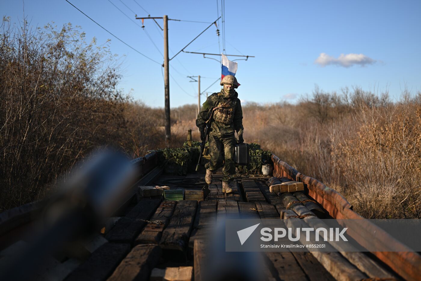 Russia Ukraine Military Operation Armored Train