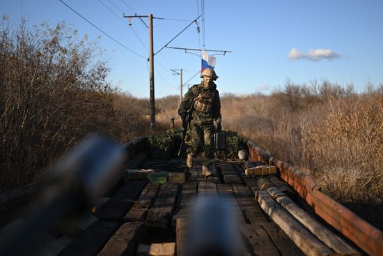 Russia Ukraine Military Operation Armored Train
