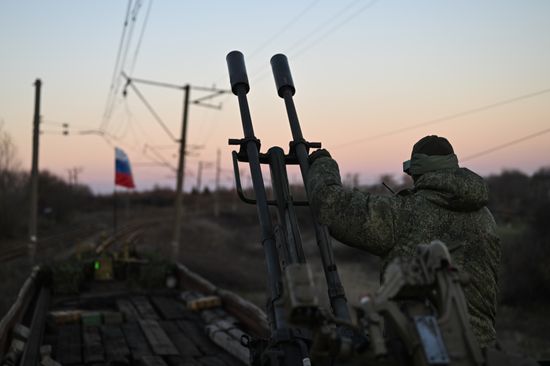 Russia Ukraine Military Operation Armored Train