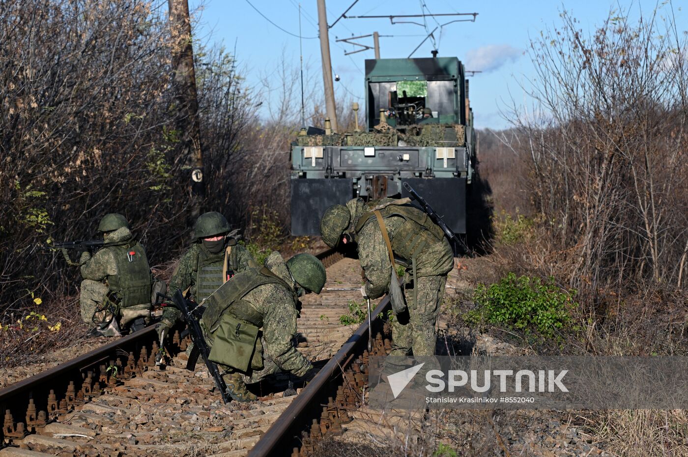 Russia Ukraine Military Operation Armored Train