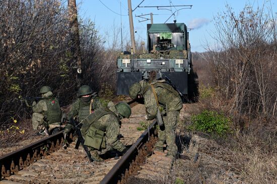Russia Ukraine Military Operation Armored Train